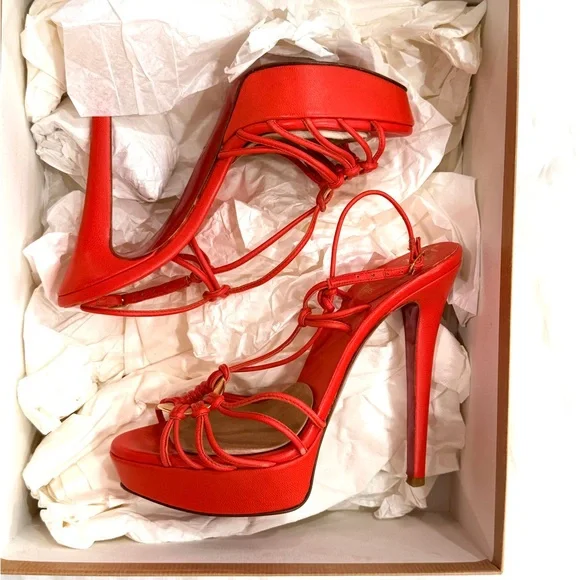 👠 Discolilou Sandal in Corail — Statement Heel! - Picture 2 of 13